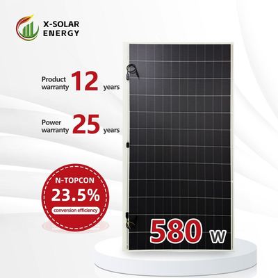 9bb 100 watts Panneau solaire mono poli revêtement pour animaux de compagnie Max. Puissance 580W Optimum Voltage de fonctionnement 44,19 V 23% Module PV Puissance IP67 imperméable à l'eau