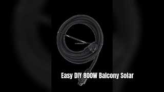 Panneaux flexibles légers de kit solaire de balcon facile 800W