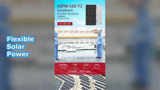 Panneau solaire souple 580W pour toits, installation facile